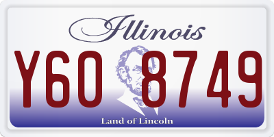 IL license plate Y608749