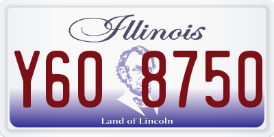 IL license plate Y608750