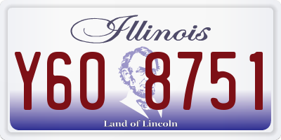 IL license plate Y608751