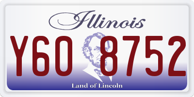IL license plate Y608752