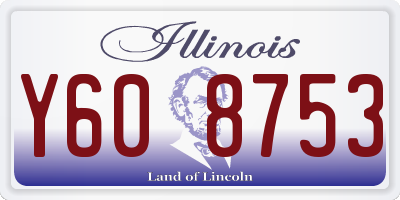 IL license plate Y608753
