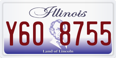 IL license plate Y608755
