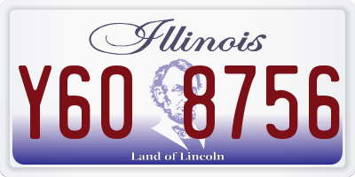 IL license plate Y608756
