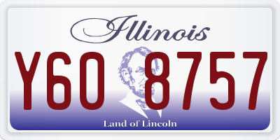 IL license plate Y608757