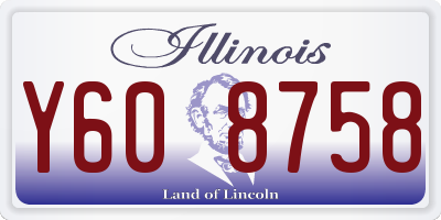 IL license plate Y608758