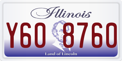 IL license plate Y608760