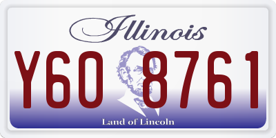 IL license plate Y608761