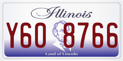 IL license plate Y608766
