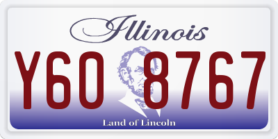 IL license plate Y608767