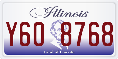 IL license plate Y608768