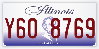 IL license plate Y608769
