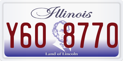 IL license plate Y608770