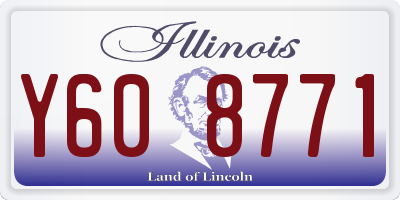 IL license plate Y608771