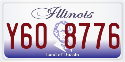 IL license plate Y608776
