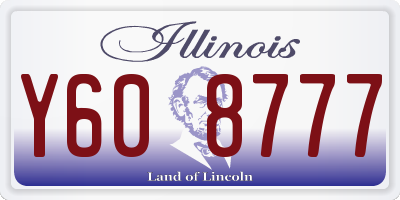 IL license plate Y608777
