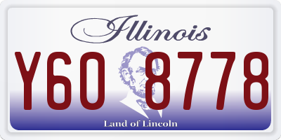 IL license plate Y608778