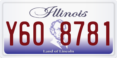 IL license plate Y608781