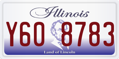 IL license plate Y608783