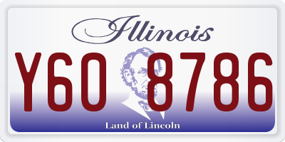 IL license plate Y608786