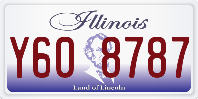 IL license plate Y608787