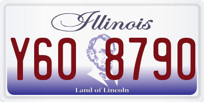 IL license plate Y608790