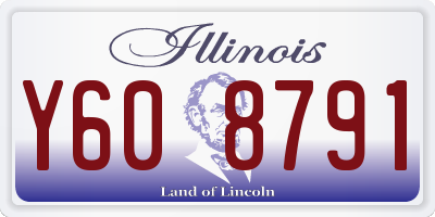 IL license plate Y608791
