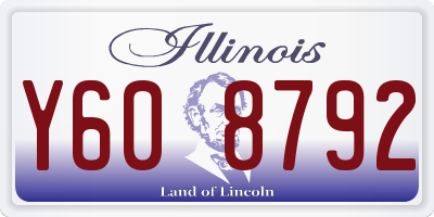 IL license plate Y608792