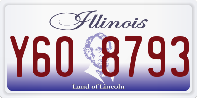 IL license plate Y608793