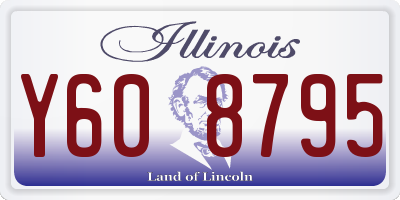 IL license plate Y608795