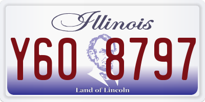 IL license plate Y608797