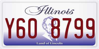IL license plate Y608799