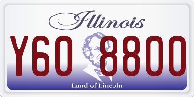 IL license plate Y608800