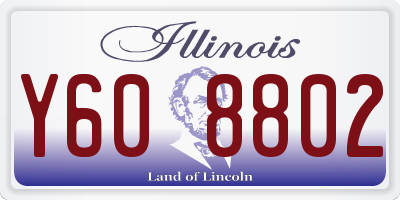 IL license plate Y608802