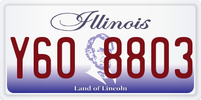 IL license plate Y608803