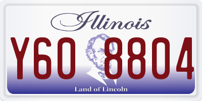 IL license plate Y608804