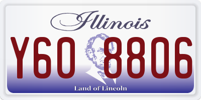 IL license plate Y608806