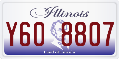 IL license plate Y608807