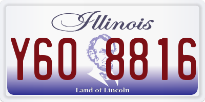 IL license plate Y608816
