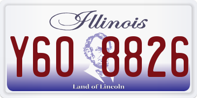 IL license plate Y608826