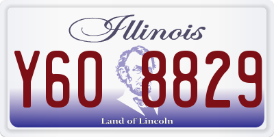 IL license plate Y608829