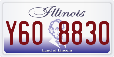 IL license plate Y608830