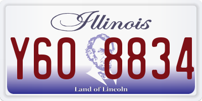 IL license plate Y608834