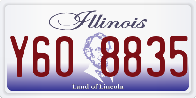 IL license plate Y608835