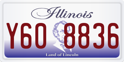 IL license plate Y608836