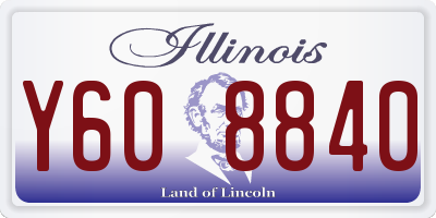 IL license plate Y608840