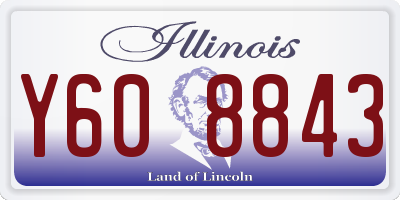 IL license plate Y608843