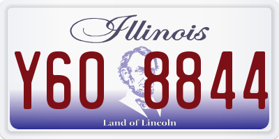 IL license plate Y608844