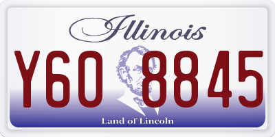 IL license plate Y608845