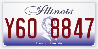 IL license plate Y608847