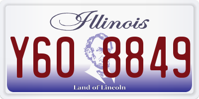IL license plate Y608849